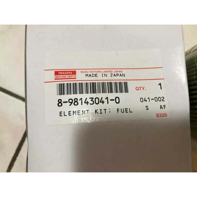 Isuzu NEW Genuine Isuzu Fuel Filter element kit 4HK1 NPR