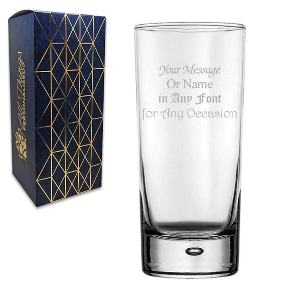 Personalised Engraved Centra Hiball Tumbler, Gift Boxed, Personalise with Any