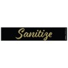 Wash Rinse Sanitize Sink Labels – Script Font in Gold