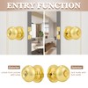 Probrico Entrance Door Knobs Door Lock Keyed Alike Lockset Polished