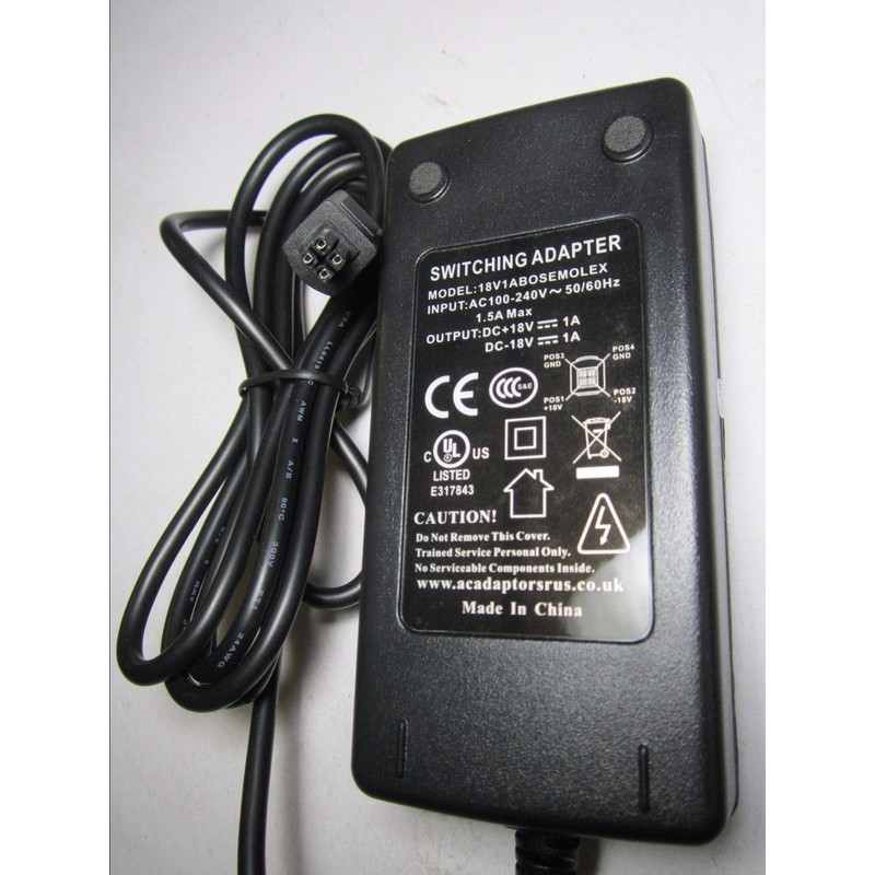 Replacement for 18V +- 1A AC Power Adaptor Charger for