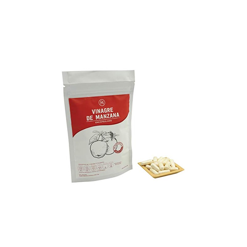 Vinagre De Manzana Crudo 90 Cápsulas De 500mg Raíces Verdes