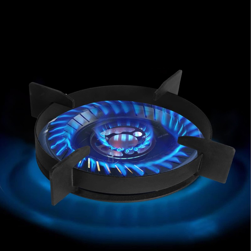 SOLUSTRE 26CM Wok Ring Cast Iron Work Rack Electric Stove