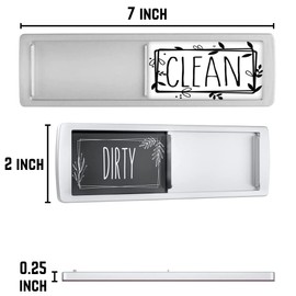 Magnetic Clean Dirty Dishwasher Sign, Rustic Farmhouse Design, Universal Sliding Indicator