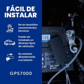 GPS7000: Rastreador GPS 4G Oculto de 2 Cables para Autos y Camiones. Seguimiento en Tiempo Real, Fácil Instalación, 30 Días Incluidos, Garantía de por