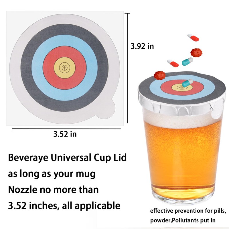 Drink Protective Cap 25 Pack, drink covers for alcohol protection,