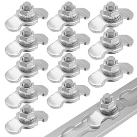 ZHIYUQL Screw Fitting for Airline Rail M8 × 20 mm 500daN End Fitting Airline Rail End Fitting, Fitting Airline Rails Accessories for Lashing Rails Airline Screw Connection Pack of 12