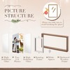 Vicenpal 2 Pack 4x6 Rotating Picture Frame, Double-sided Display 6