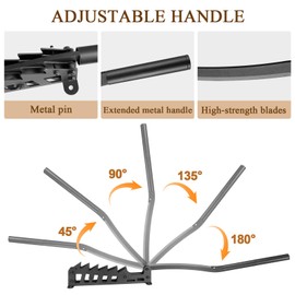 Wall Mounted Wood Splitter with Extended Handle, Manual Kindling Splitter for Wood Indoor and Outdoor, Wall Mounted Kindling Splitter, Portable Log Splitter Manual Firewood Splitter
