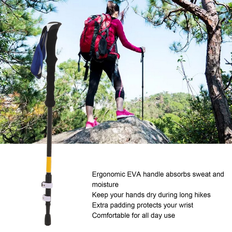 Walking Stick Adjustable Height Prevent Slip Lightweight Walking Cane for