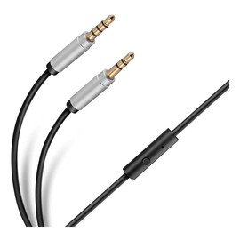 Steren Cable auxiliar 3,5 mm con manos libres, de 1,2 m 255-253