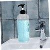 Ipetboom 2Pcs Refillable Pump Bottles Clear Shampoo and Soap Dispensers