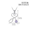 Aoboco Sterling Silver Necklace with Stethoscope and Infinity Heart Pendant,