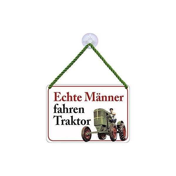 Blechwaren Fabrik Braunschweig Real Men Driving Tractor KH035