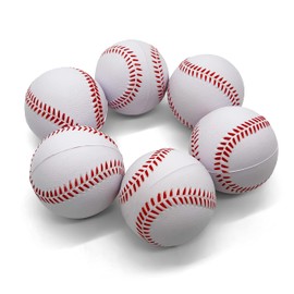Silfrae Foam Baseball/Softball (Standard Or Oversized) Foam Training Ball for Beginer Players, Reduced Impact and Prevent Injury Practice Baseball (4pk-Over Size, Over Size)