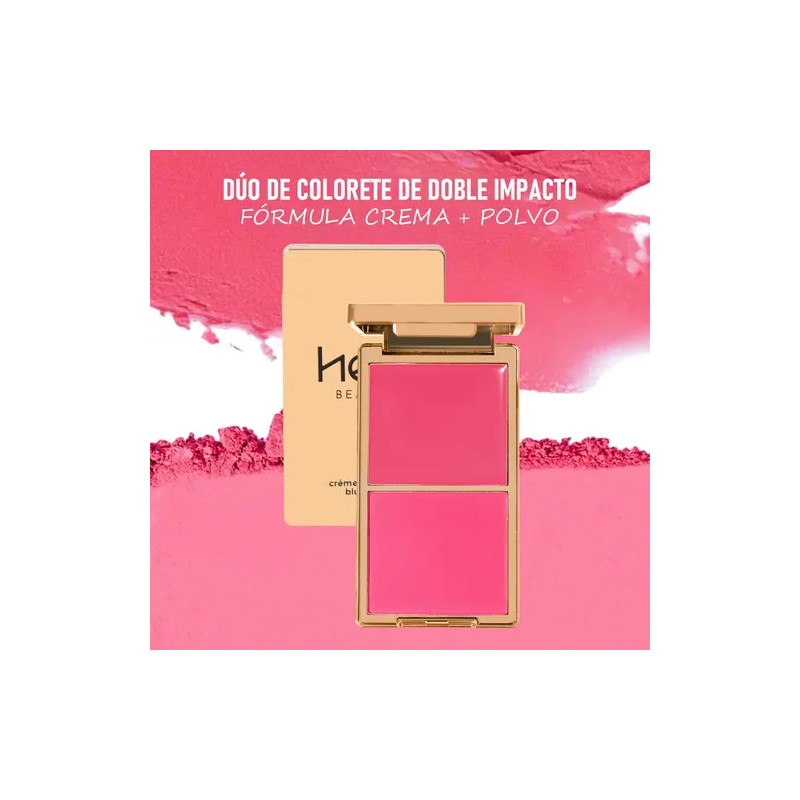 Double-Take Crème & Powder Blush Duo Tono Del Maquillaje Flush