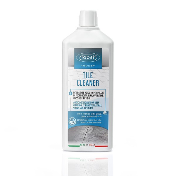 FABER Tile Cleaner - Heavy Duty Acidic Detergent for Deep Cleaning On Organic & Inorganic Dirt – Home and Commercial Remover for All Deep Stains and to Remove Residues from Other Cleaners, 1 Liter