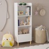 ZJMTOCYU Versatile Kids 4-Tier Bookcase for Toy and Book Organization,