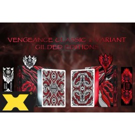 DEMON V2 Vengeance Classic Silver Gilded 1/250 Playing Cards by Card Mafia