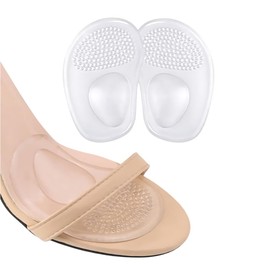 Plantilla de Gel para antepie, almohadilla soporte ahesivo para sandalias, zapatillas, plataformas, tenis, zapatos, Gel suave transparente antiderrapante antideslizante
