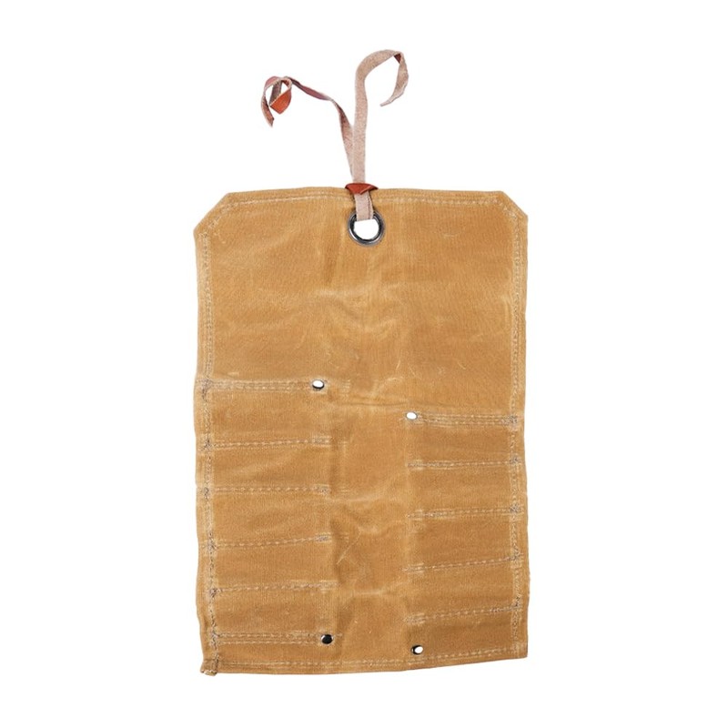 ieron Waxed Canvas Roll Bag - Hand Tool Organizer with