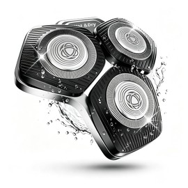 SH50 Replacement Shaver Heads,Round Housing Series 5000 Replacement Heads Set Compatible with SH71/70 S5 S7 Phili S5000 Shavers Replacement Blades(Black)
