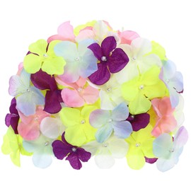 BESPORTBLE Women's Swimming Caps, Floral Petal, Stylish Swimming Hat, Swimming Cap, Swimming Flower Leaf Swimming Hat, Swimming Cap, Retro Swimming Caps for Women