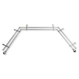 13/16" Jodi Bay Window Double Curtain Rod 20-36", 38-72" - Satin Nickel