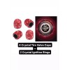 Unbranded Ruby Siam Red 4 Tire Valve Caps 2 Ignition