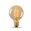 CTKcom G30 Edison Globe Bulbs (2 Pack)- G95 E27 Antique