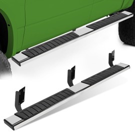 TNMT 6" Running Boards Compatible with 1999-2016 Ford F250 F350 F450 F550 Super Duty Crew Cab, Chrome Mirror Stainless Steel Side Steps Rails Nerf Bars for Truck