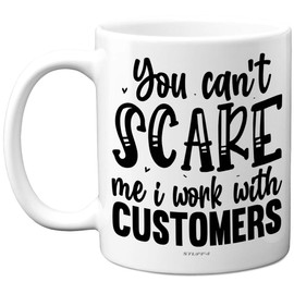 Stuff4 Funny Novelty Gifts - Can't Scare Me - 11oz Ceramic Dishwasher Safe Premium Mugs, Silly Secret Santa Presents, Christmas Mugs for Adults, Birthday Gift for Work Colleague