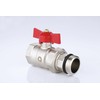 zencQ Ball Valves with Red Handle for Distributor 1 Inch,