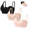 HBselect 3 pcs pregnancy nursing bra, seamless with additional bra