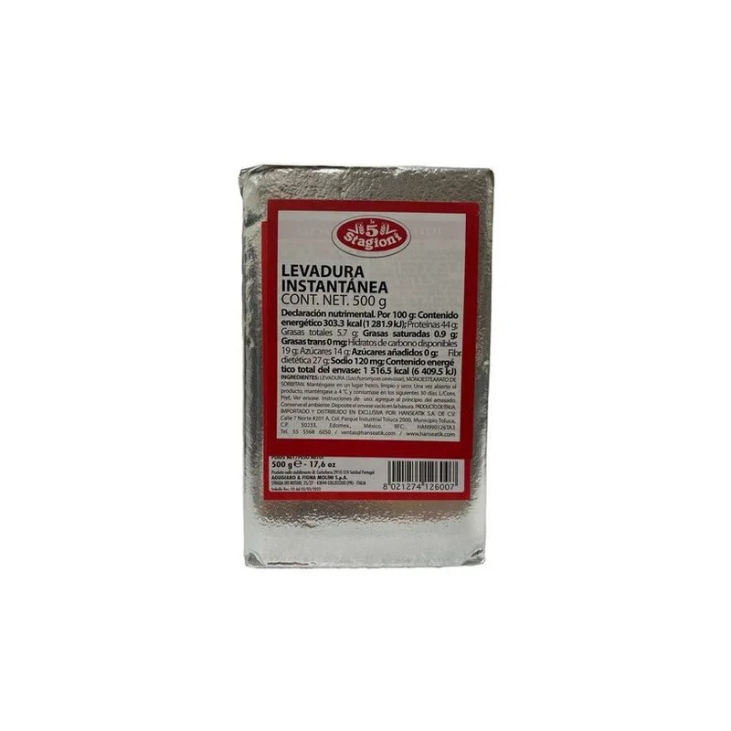 Levadura Instantanea, Le 5 Stagioni, Levadura Seca, 500g