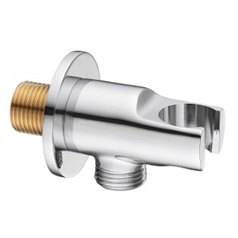 Keenware KSA-006 Shower Wall Outlet Elbow & Handset Holder, Chrome