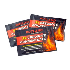 Rutland Creosote Concentrate - Triple Power Remover Packets - Fireplace Cleaner & Chimney Sweeping Kit, Premium Creosote & Soot Remover, Case of 20 Toss-In Packets