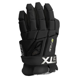 STX Cell VI™ Lacrosse Goalie Gloves, Extra Large, Black, Pair