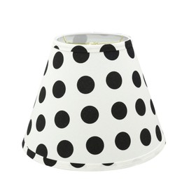 Aspen Creative 32621 Transitional Hardback Empire Shaped Spider Construction White, 12" Wide (6" x 12" x 9") Lamp Shade