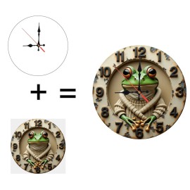 10-Inch Custom Wooden Clock for a "Days Since [Event]" Trackersheet size: 25*25cm/9.843*9.843inch, color: White