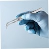 Operitacx 4Pcs Precision Static Stainless Steel Tweezers Industrial Angled Tine