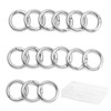 QIUTIMIY 15pcs Trigger Spring O Ring Metal Round Carabiner Clip