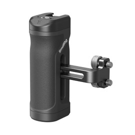 SmallRig Mini Side Handle for 1/4"-20 Screw Hole, Portable Camera Cage Handle for Left or Right Hand, Adjustable Up and Down Ergonomic Camera Handle with Built in Cold Shoe and Screw Hole, 4755