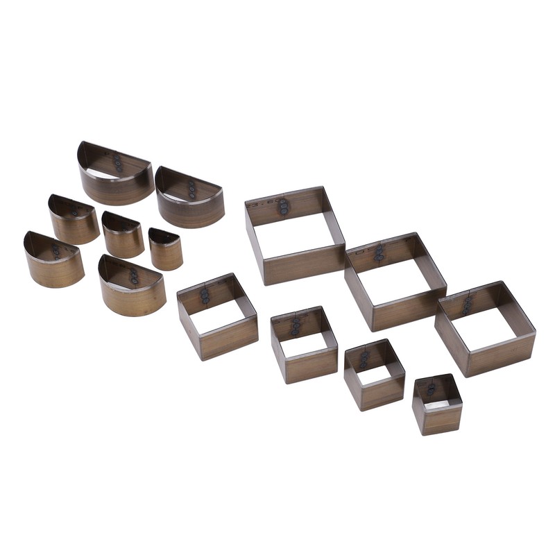 14 Pcs Leather Cutting Mold 2 Shape Exquisite High Carbon