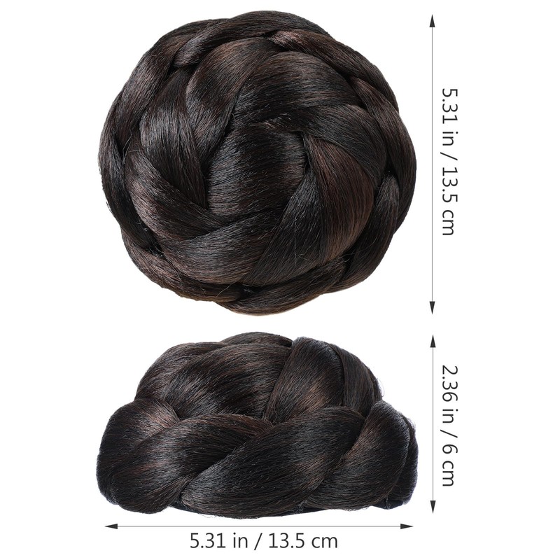 Braid Bun Hair Piece Extension Claw in Hairpiece, Synthetic Braided