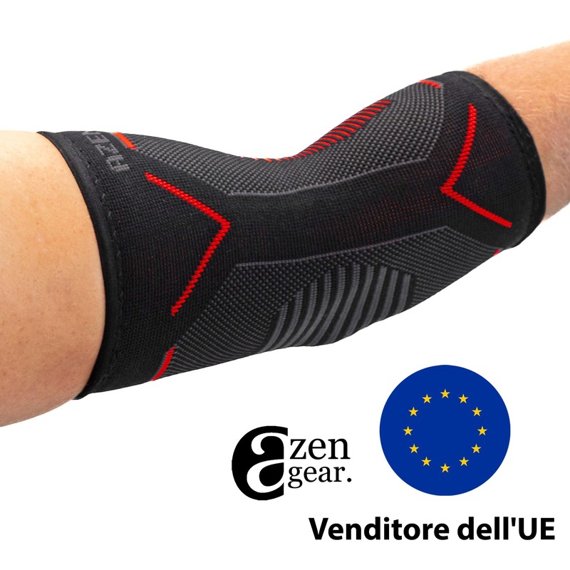 aZengear Gomitiera Epicondilite 2 Pz, Fascia Compressione Tennis Golf, M