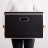 PRANDOM Large Foldable Storage Box with Lid [1-Pack] Fabric Collapsible