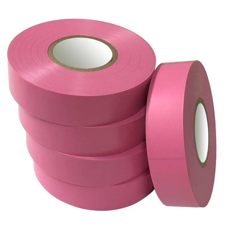 LYLTECH Pink Electrical Tape, 66 feet x 3/4 inch,Waterproof,Strong Adhesive,