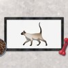 'Walking Siamese Cat' Pet Feeding Mat (PM00016197)