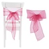 10Pcs Organza Banquet Chair Sash Exquisite Chair Bows Sashes for